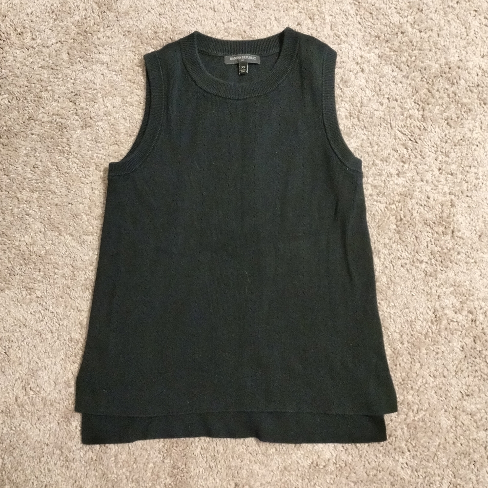 Banana Republic size XS black vest.